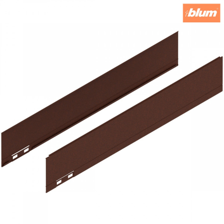 Legrabox - Blum - LEGRABOX Element decorativ, Înălţime M (90.5 mm), NL=500 mm, dreapta+stânga, finisaj noble rust 770M500AS
