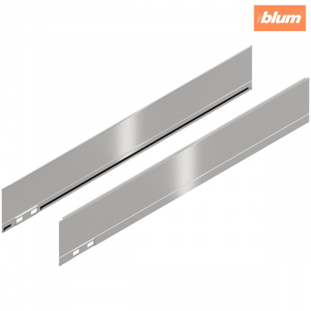Accesorii mobilier - LEGRABOX Element decorativ, Înălţime M (90.5 mm), NL=550 mm, dreapta+stânga, finisaj inox periat-lăcuit 770M550AI
