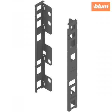 Accesorii mobilier - LEGRABOX Suporturi pentru spate de lemn, Înălţime C (193 mm), dreapta+stânga, finisaj gri-orion mat ZB7C000S