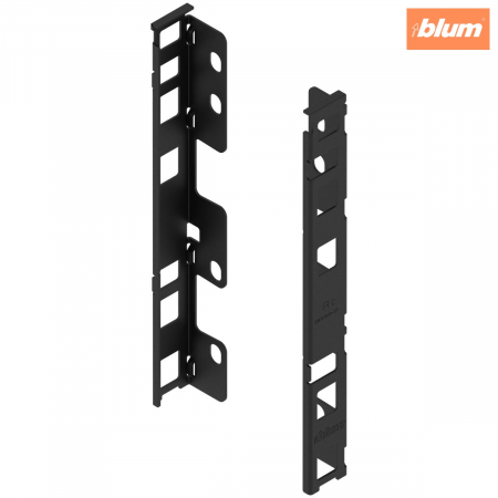 Accesorii mobilier - LEGRABOX Suporturi pentru spate de lemn, Înălţime C (193 mm), dreapta+stânga, finisaj negru-carbon mat ZB7C000S