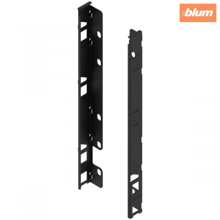 Accesorii mobilier - LEGRABOX Suporturi pentru spate de lemn, Înălţime F (257 mm), dreapta+stânga, finisaj negru-carbon mat ZB7F000S