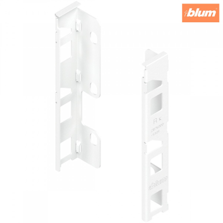 Accesorii mobilier - LEGRABOX Suporturi pentru spate de lemn, Înălţime K (144 mm), dreapta+stânga, finisaj alb-mătase mat ZB7K000S