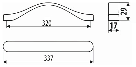 Maner metalic crom satinat UU16 [3]