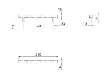Maner metalic negru antichizat 657.16 [1]