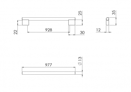 Maner metalic negru structurat 715.13c [1]