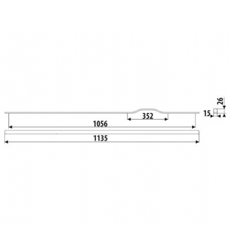 Maner metalic negru structurat UA131 [1]