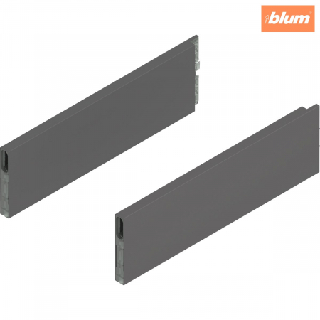 Merivobox - Blum - MERIVOBOX BOXCAP, NL=350 mm, Înălţime E, dreapta+stânga, finisaj gri-orion mat ZL4.350S.E