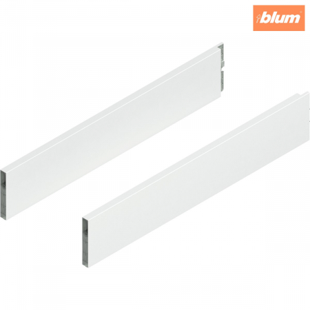 Accesorii mobilier - MERIVOBOX BOXCAP, NL=550 mm, Înălţime E, dreapta+stânga, finisaj alb-mătase mat ZL4.550S.E