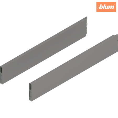 Merivobox - Blum - MERIVOBOX BOXCAP, NL=600 mm, Înălţime E, dreapta+stânga, finisaj gri indiu mat ZL4.600S.E