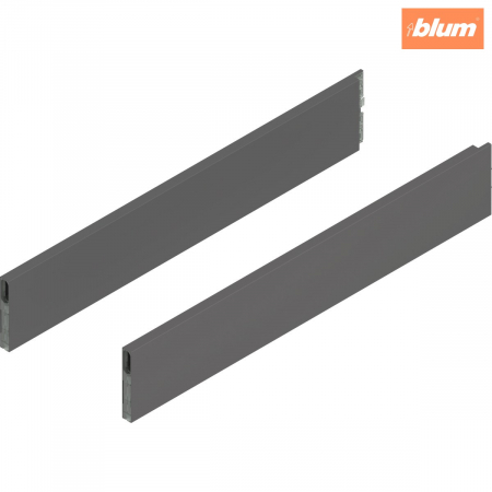 Merivobox - Blum - MERIVOBOX BOXCAP, NL=600 mm, Înălţime E, dreapta+stânga, finisaj gri-orion mat ZL4.600S.E