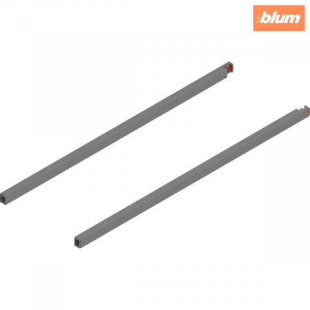 Merivobox - Blum - MERIVOBOX Lonjeron, NL=600 mm, dreapta+stânga, finisaj gri indiu mat ZR4.600RS.ERE