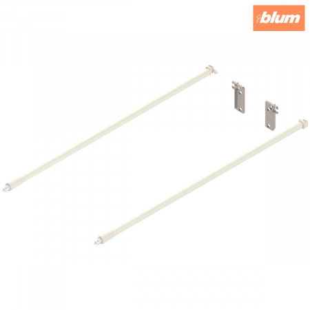 Sisteme pentru sertare - METABOX Lonjeron (stânga/dreapta), NL=450 mm, ZRR.8000 Suport lonjeron spate inclus, finisaj R9001 albcrem/albcrem ZRE.421S.IDREL
