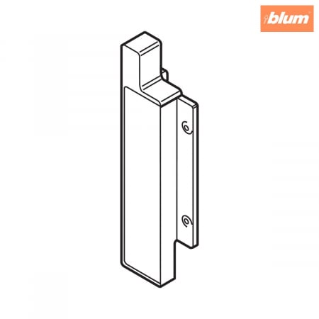 METABOX Suporturi de front, Înălţime H, pentru sertar interior, stânga, finisaj R9001 albcrem ZIF.3050 [1]