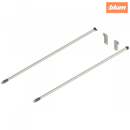Accesorii mobilier - MOVENTO/TANDEM Lonjeron (stânga/dreapta), NL=600 mm, ZRR.9000 Suport lonjeron spate inclus, finisaj elox.cul.inox2/gri-praf ZRE.563A.IDREL