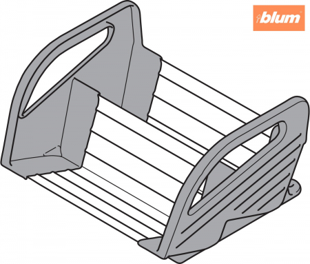 ORGA-LINE Suport pentru mirodenii, de la Lăţime corp 300 mm, 1 buc., finisaj inox periat-lăcuit ZFZ.30G0I [1]
