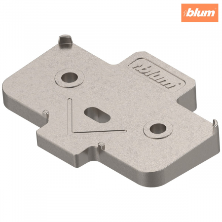 Accesorii mobilier - Pană unghiulară, în formă de cruce, +5°, Versiune cu şuruburi, finisaj nichelat 171A5040