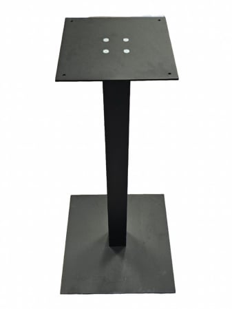 Accesorii mobilier - Picior masa bar central Gast, baza patrata 500x500 mm, finisaj negru