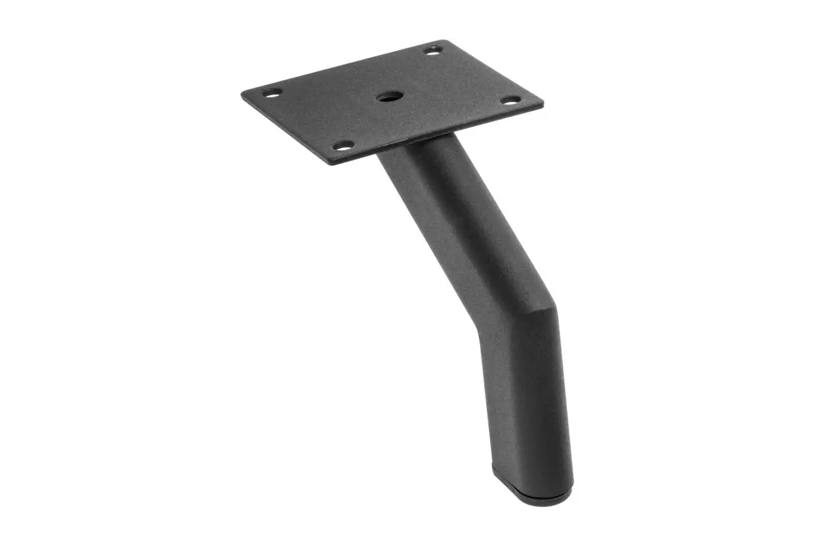 Picioare mobilier - Picior STOMP otel, H120 mm, finisaj negru