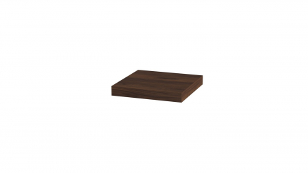 Polite - Polita decorativa 300x300x36 mm, Nuc Warmia maro H1307 ST19, grosime 36 mm