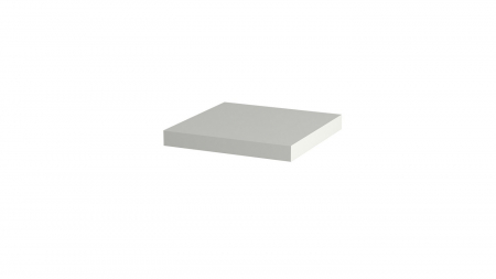 Polite - Polita decorativa 350x350x36 mm, Alb Premium W1000 ST9, grosime 36 mm