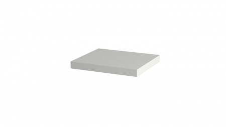 Polite - Polita decorativa 400x350x36 mm, Alb Premium W1000 ST9, grosime 36 mm