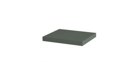 Polite - Polita decorativa 400x350x36 mm, Verde eucalipt U604 ST9, grosime 36 mm