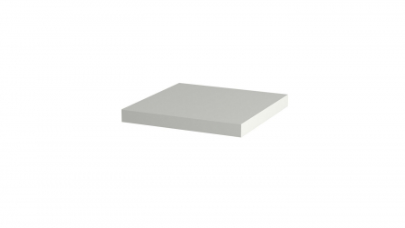 Polite - Polita decorativa 400x400x36 mm, Alb Premium W1000 ST9, grosime 36 mm