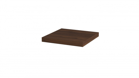Polite - Polita decorativa 400x400x36 mm, Nuc Warmia maro H1307 ST19, grosime 36 mm