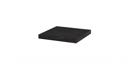 Polite - Polita decorativa 400x400x36 mm, Pietra Grigia negru F206 ST9, grosime 36 mm