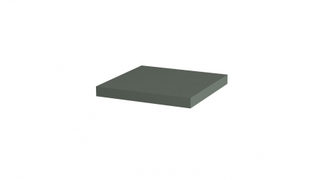 Polite - Polita decorativa 400x400x36 mm, Verde eucalipt U604 ST9, grosime 36 mm