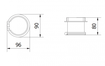 Priza incorporabila rotunda 1xschuko + 1xUSB A + 1xUSB C + 1 port interschimbabil, neagra [8]