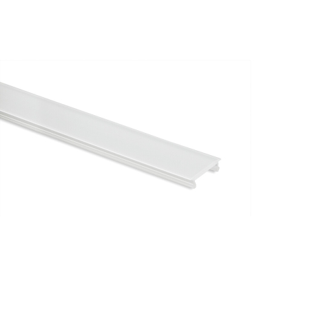 Benzi LED si accesorii - Profil difuzor plat Lynx pentru benzi LED, 3,9 m, plastic, finisaj alb
