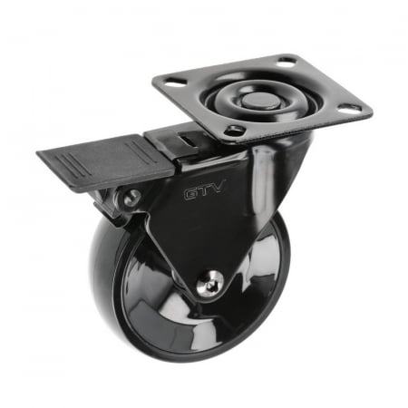 Accesorii mobilier - Rotila Calibro cu frana Ø 75 mm, finisaj negru
