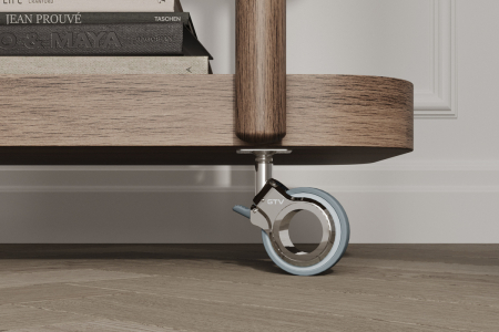 Rotila Gira fara frana Ø 60 mm, finisaj gri+crom [3]