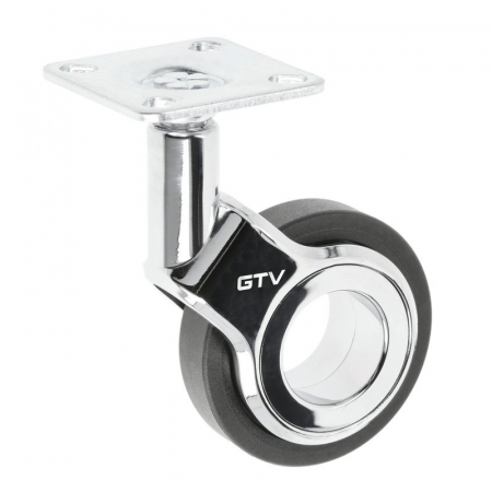 Accesorii mobilier - Rotila Gira fara frana Ø 60 mm, finisaj negru+crom