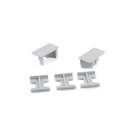Benzi LED si accesorii - Set accesorii pentru profil LED incastrabil Lynx, finisaj gri