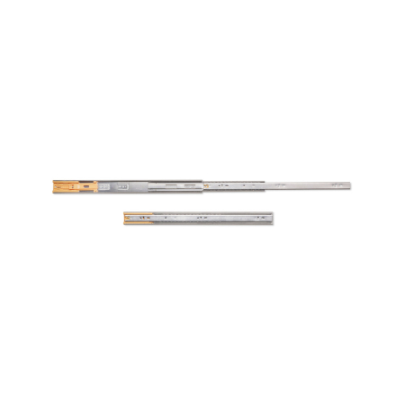 Glisiere cu bile - Set glisiere cu bile pentru sertare, extractie totala, cu inchidere amortizata, H 45 mm, L 500 mm