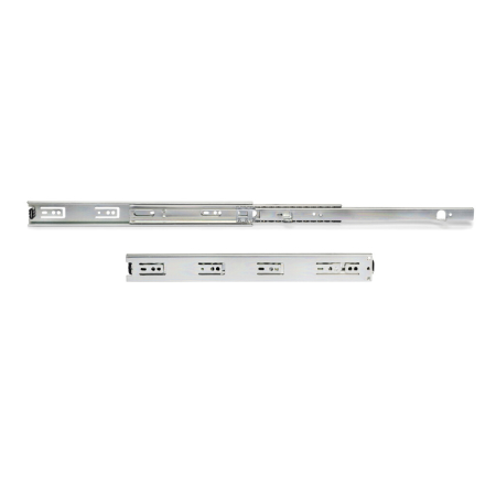 Glisiere cu bile - Set glisiere cu bile cu extractie totala pentru sertare, H 45 mm, L 500 mm, cu console de montaj