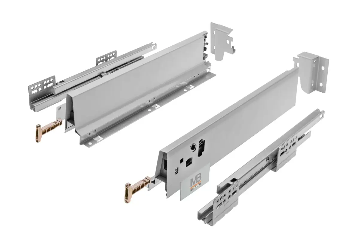 Sertare cu laterale metalice - Set sertar Modern Box adancime 500 mm, finisaj gri