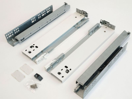 Sertare cu laterale metalice - Set sertar Vision Top adancime 500 mm, inaltime 89 mm, finisaj alb