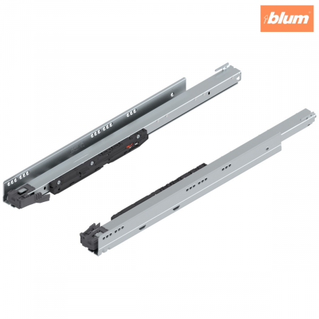 Feronerie usi si sertare - Şina de corp LEGRABOX cu BLUMOTION S, Extragere totală, 70 kg, NL=650 mm, dreapta+stânga, finisaj zincat 753.6501S
