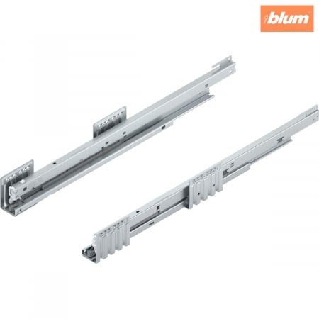 Merivobox - Blum - Şină de corp MERIVOBOX, 40 kg, NL=550 mm, dreapta+stânga, finisaj zincat 450.5501B