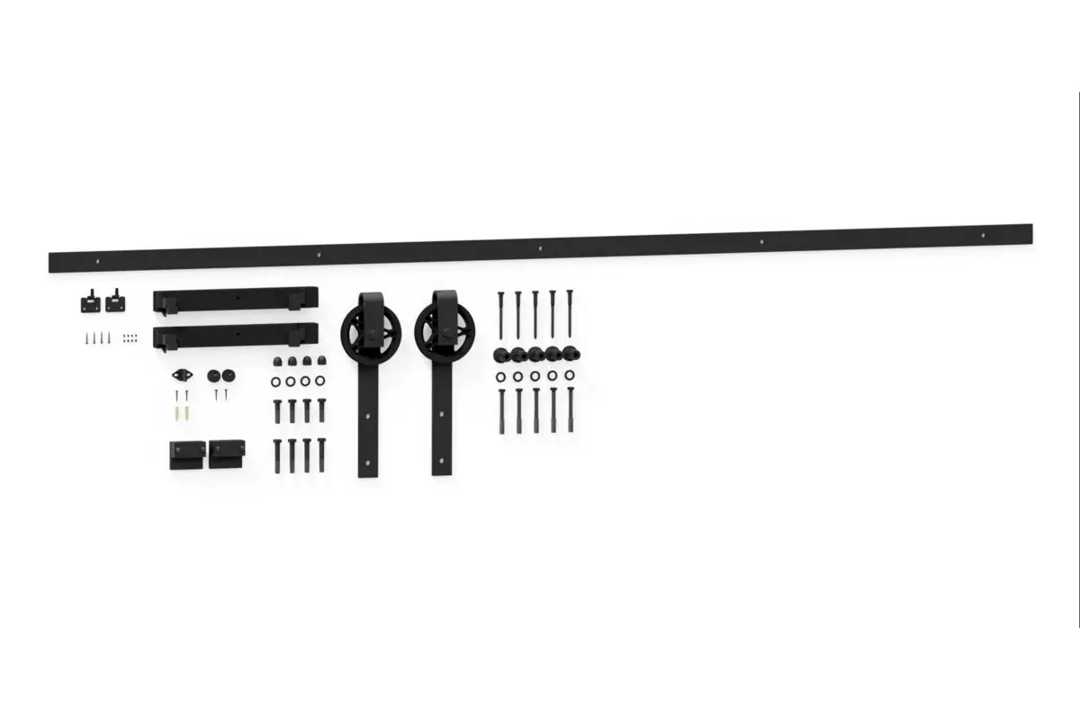 Sisteme pentru usi glisante - Sistem culisare LOFT sina L=2000 mm, finisaj negru mat