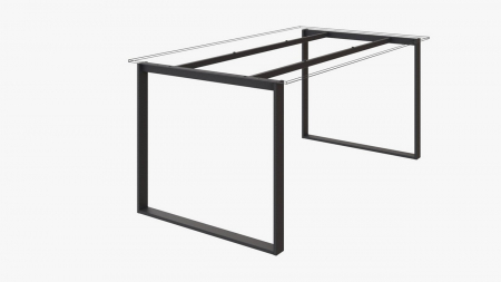 Structuri birou - Structura birou HQ 600, pentru lungime blat 1400 mm, finisaj negru