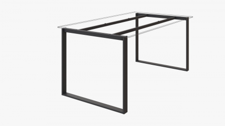 Structuri birou - Structura birou HQ 800, pentru lungime blat 1400 mm, finisaj negru