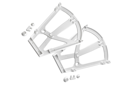 Accesorii mobilier - Suport pantofi cu 2 compartimente, finisaj alb