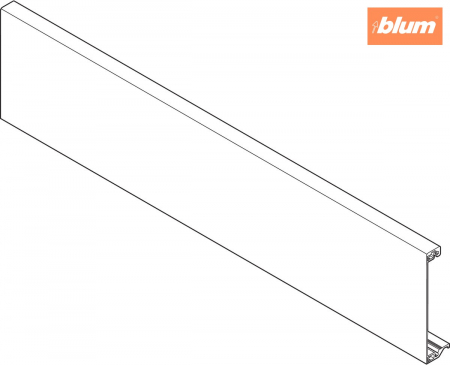 TANDEMBOX Front din aluminiu, pentru Sertar interior şi extragere interioară cu traversă, LW=1168 mm, pentru debitat, pentru TANDEMBOX antaro, finisaj în culoare "Seidenweiss" (alb sidefat) Z31L1036A [1]