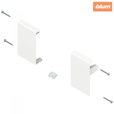 Accesorii mobilier - TANDEMBOX Suporturi de front, înălţime M, pentru sertar interior, dreapta+stânga, pentru TANDEMBOX antaro, finisaj în culoare "Seidenweiss" (alb sidefat) ZIF.71M0