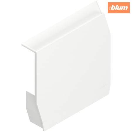 Accesorii mobilier - Uşă pivotantă mică AVENTOS HK-S, Capac de acoperire pentru mecanismul de ridicare, neted, stânga, finisaj în culoare "Seidenweiss" (alb sidefat) 20K8A21