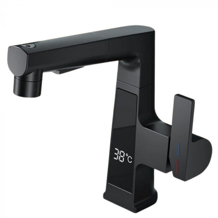 Baterie Lavoar Cu Ecran Digital, S04, Negru, 3 moduri spalare [2]